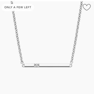 Brilliant earth diamond bar necklace